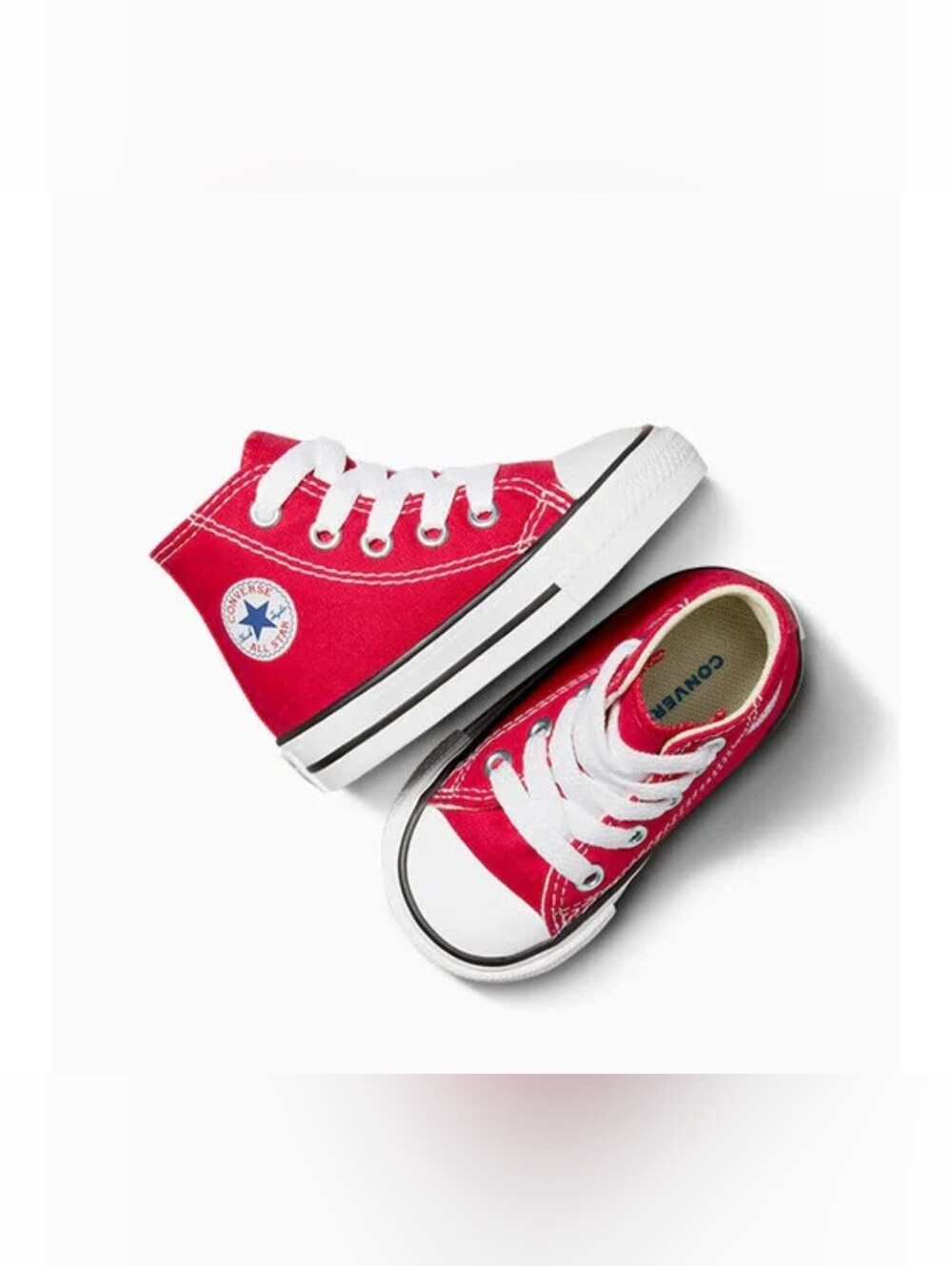 Converse Chuck Taylor All Star High White Canvas Infants Size 5